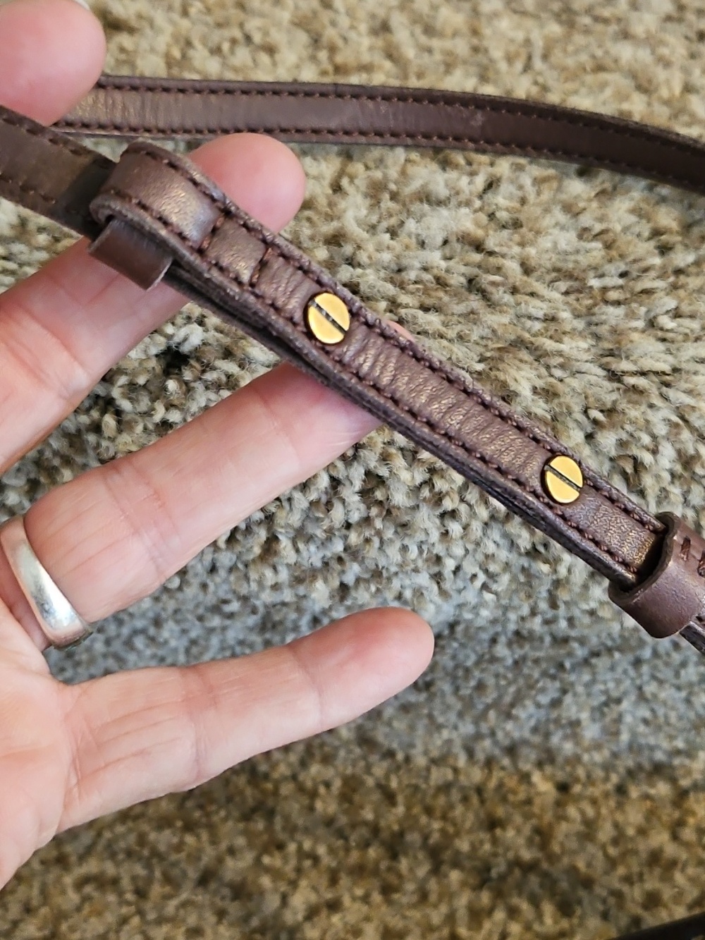 Gorgeous Madewell 10" Woven Soft Brown Leather Crossbody Bag Clean - Picture 3 of 10